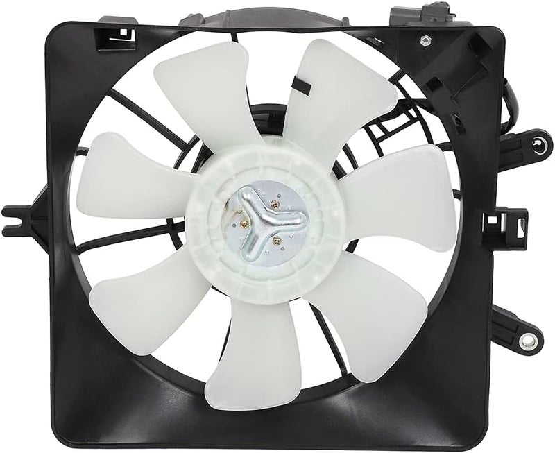 ASAPE A/C Condenser Fan Assembly Fit for 2007-2008 for H-onda Fit - Image 1